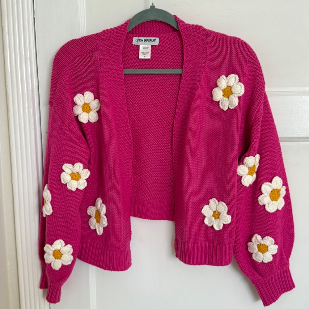 Daisy Embroidered Cardigan